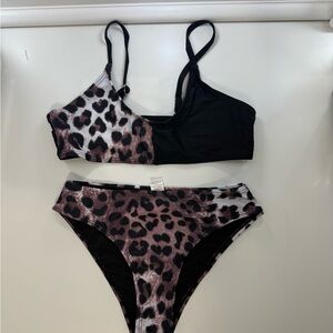 Leopard Print Bikini Set